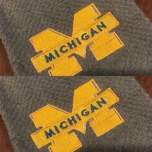 Set of 2 University of Michigan, U of M Embroidered Towel